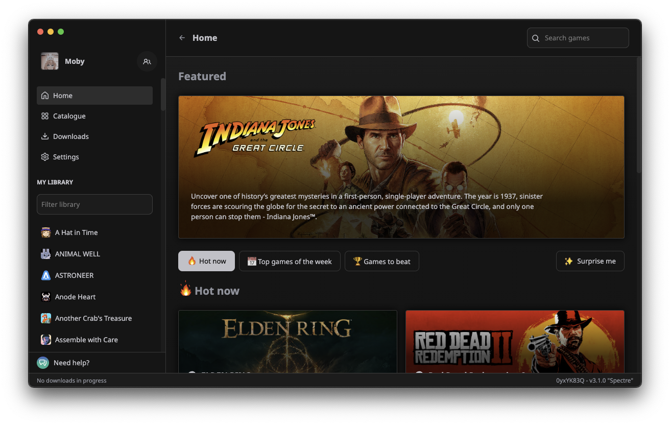 Hydra Launcher Home Page